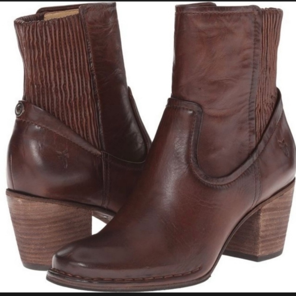 Women's Brown Leather Ankle Boots